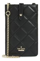 Kate Spade New York Quilted Leather Iphone Crossbody Bag - Black