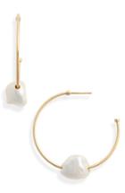 Women's Meadowlark Baroque Cultured Freshwater Pearl Hoop Earrings