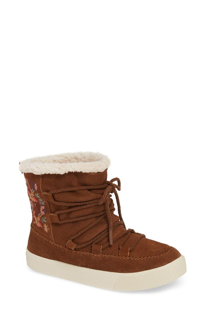 Women's Toms Alpine Faux Fur Lined Bootie B - Brown