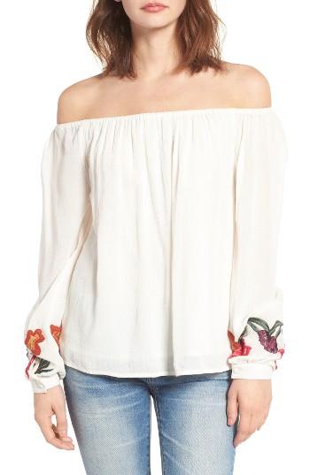 Women's Lovers + Friends Over The Sea Off The Shoulder Blouse