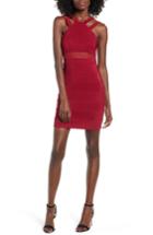 Women's Love, Nickie Lew Double Strap Body-con Dress - Burgundy