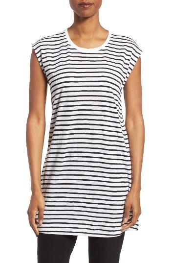 Women's Eileen Fisher Stripe Linen Knit Tunic