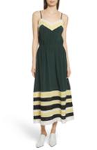Women's Robert Rodriguez Lace Trim Silk Slipdress - Green