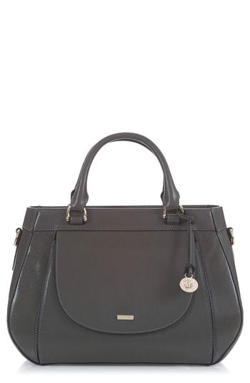 Brahmin Raelynn Leather Satchel - Grey