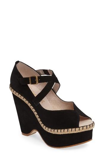 Women's Free People Terrace Platform Sandal -6.5us / 36eu - Black