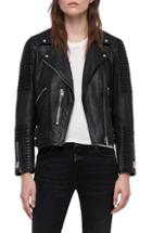 Women's Marc New York By Andrew Marc Felix Stand Collar Leather Jacket - Black
