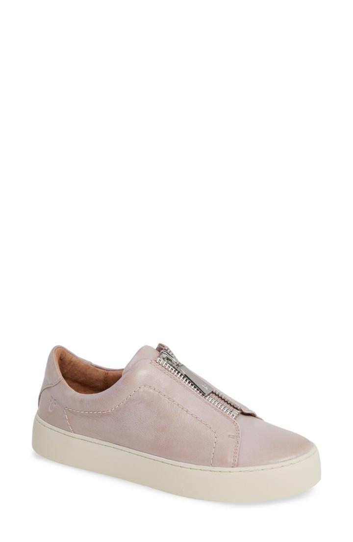 Women's Frye Lena Zip Platform Sneaker .5 M - Pink