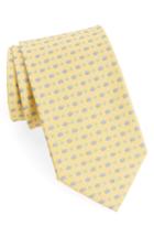 Men's Salvatore Ferragamo Print Silk Tie, Size - Yellow