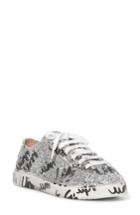 Women's Miu Miu Glitter Logo Sneaker Us / 36eu - Metallic