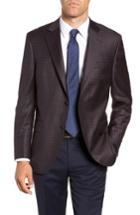 Men's Peter Millar Flynn Classic Fit Wool Sport Coat L - Brown