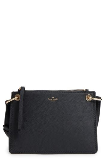 Kate Spade New York Dunne Lane - Caro Leather Crossbody Bag - Black