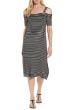 Women's Bobeau Off The Shoulder Stripe A-line Dress