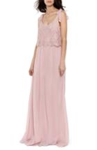 Women's Heartloom Koko Tie Shoulder Lace Bodice Gown