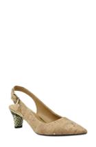 Women's J. Renee Mayetta Slingback Pump M - Beige