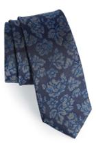 Men's The Tie Bar Floral Silk Tie, Size - Blue