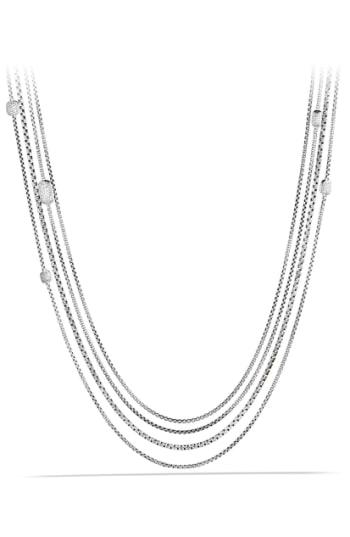 Women's David Yurman 'confetti' Station Necklace With Diamonds