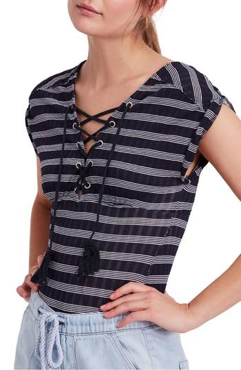 Women's Free People Sail Out Tee - Black