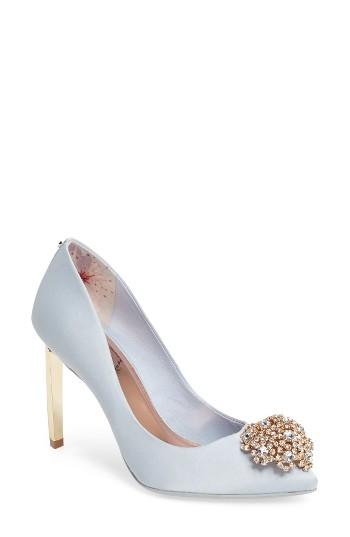 Women's Ted Baker London 'peetch' Pointy Toe Pump M - Blue