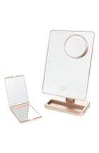 Impressions Vanity Co. Touch Xl Dimmable Led Makeup Mirror With Removable 5x Mirror & Compact Mirror, Size - Rose Gold/ Rose Gold