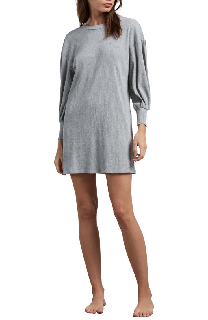 Women's Volcom Lil T-shirt Dress, Size - Grey