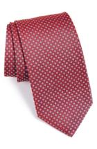 Men's Boss Medallion Silk Tie, Size - Red