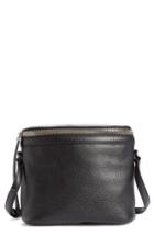 Kara Large Stowaway Leather Crossbody Bag - Black