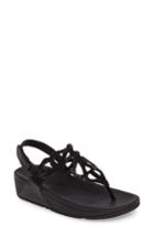 Women's Fitflop(tm) Bumble Crystal Embellished Sandal M - Black