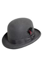 Men's Scala 'classico' Wool Felt Derby Hat - Grey