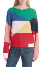 Women's Joie Megu Colorblock Wool & Cashmere Sweater - Red