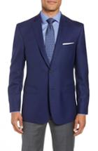 Men's John W. Nordstrom Traditional Fit Check Wool Sport Coat S - Blue