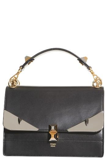 Fendi Kan I Monster Calfskin Leather Shoulder Bag -