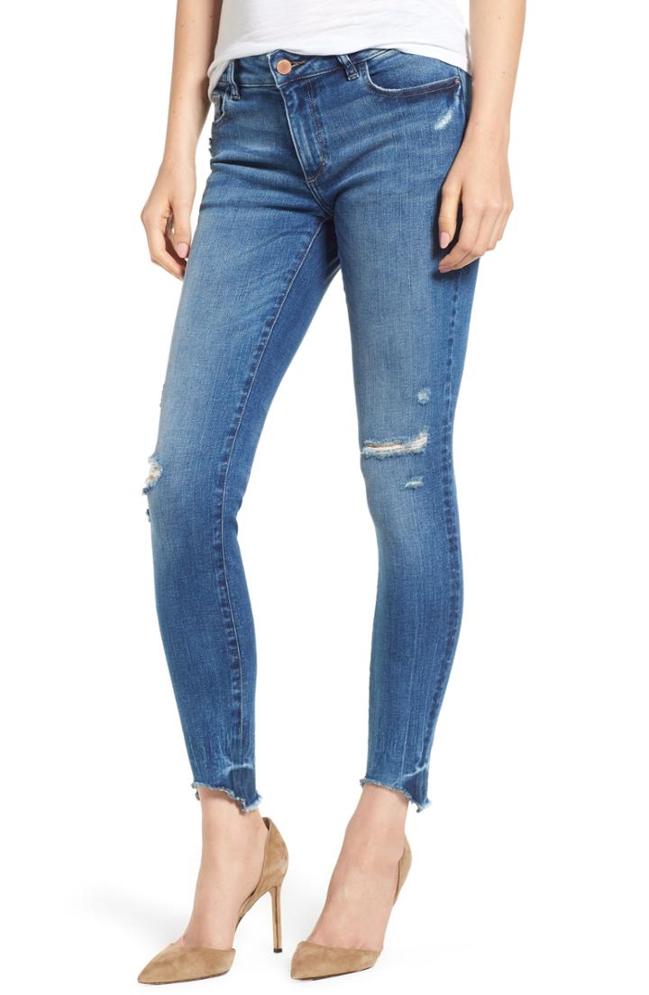 Women's Dl1961 Emma Raw Hem Low Rise Skinny Jeans