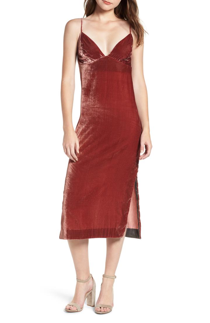 Women's 7 For All Mankind Velvet Slipdress