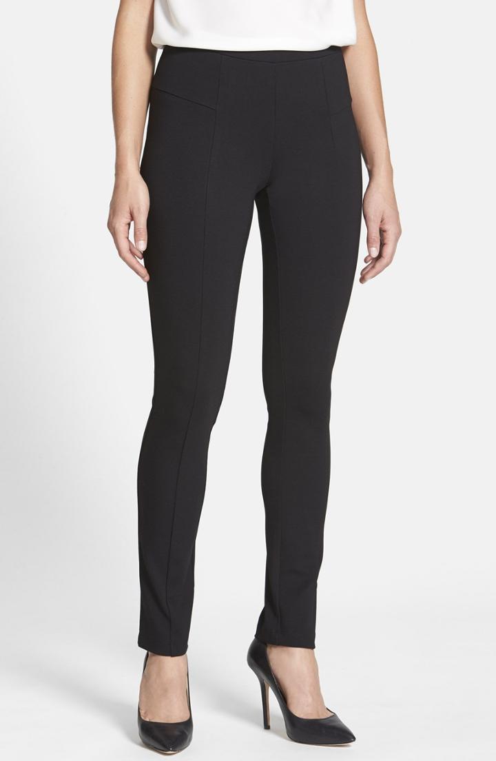 Petite Women's Nic+zoe 'the Perfect Ponte' Pants P - Black