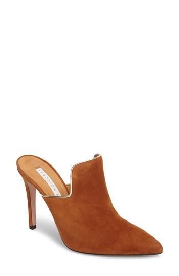 Women's Veronica Beard Penn Pointy Toe Mule Us / 36eu - Brown