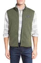 Men's Patagonia 'better Sweater' Zip Front Vest, Size - Green