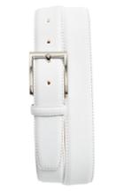 Men's Magnanni Rugo Leather Belt - White