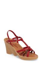 Women's Famolare To A Tee Wedge Sandal M - Red