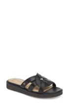 Women's Hush Puppies Braid Slide Sandal M - Black