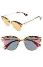 Women's Sonix Bellevue 49mm Mirrored Sunglasses -