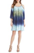 Women's Karen Kane Ombre Cold Shoulder Trapeze Dress