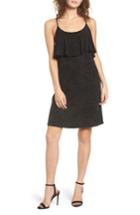 Women's Everly Glitter Popover Dress - Black