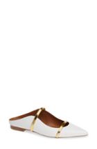 Women's Malone Souliers By Roy Luwolt Maureen Pointy Toe Flat .5us / 39eu - White