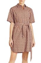 Women's Burberry Addy Checked Shirtdress Us / 40 It - Pink