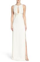 Women's Halston Heritage Crepe Knot Gown - Ivory