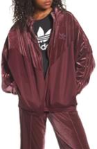 Women's Adidas Originals Velvet Zip Sweatshirt - Red