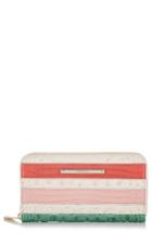 Women's Brahmin Suri Stripe Zip Around Leather Wallet -