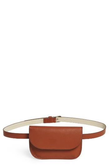 Accessory Collective Faux Leather Belt Bag - Brown