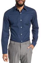 Men's Bonobos Slim Fit Stretch Print Dress Shirt .5 32 - Blue