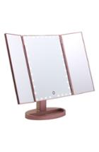 Impressions Vanity Co. Touch Trifold Xl Dimmable Led Makeup Mirror, Size - Rose Gold
